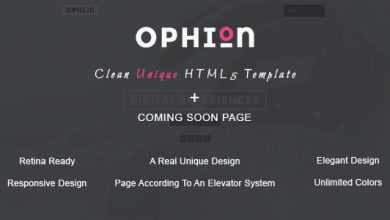 Photo of [Download-S2] Ophion - Clean Unique HTML5 Template