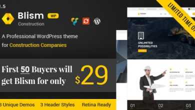 Photo of [Download-S2] Blism v1.5 – Construction WordPress Theme