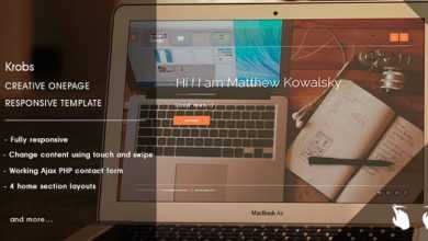 Photo of [Download-S2] Krobs - Personal Onepage Responsive Template