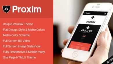 Photo of [Download-S2] PROXIM - Unique One Page Parallax Responsive HTML5