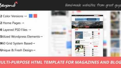 Photo of [Download-S2] Beyond v1.1 - Multi-purpose HTML Template