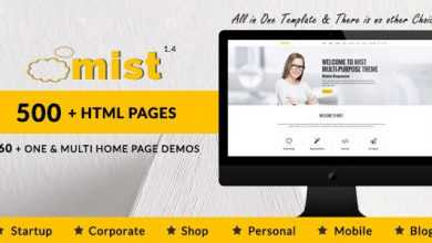 Photo of [Download-S2] Mist - Multi-Purpose HTML5 Responsive Template