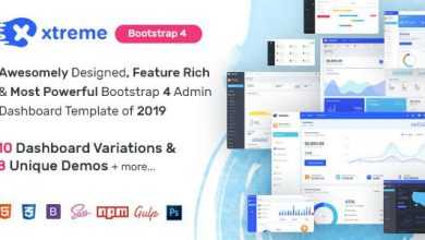 Photo of [Download-S2] Xtreme Admin - Powerful Bootstrap 4 Dashboard Template