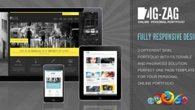 Photo of [Download-S2] ZigZag - Themeforest Fully Responsive One Page Template