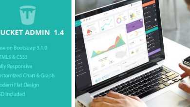 Photo of [Download-S2] Bucket Admin - Bootstrap 3 Responsive Flat Dashboard