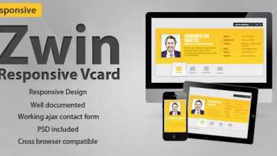 Photo of [Download-S2] Zwin - Themeforest Responsive Vcard Template