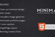 Photo of [Download-S2] Themeforest Minima - A Minimal Personal Portfolio Site