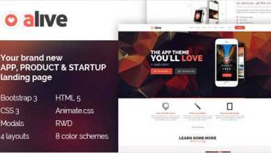 Photo of [Download-S2] Alive - Responsive Bootstrap HTML5 App Landing Page