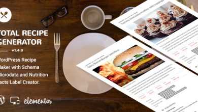 Photo of [Download-S1] Total Recipe Generator v1.6.0 - WordPress Recipe Maker with Schema and Nutrition Facts (Elementor addon)