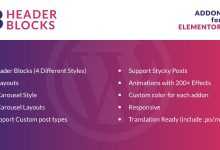 Photo of [Download-S1] Header Blocks for Elementor v1.0 - WordPress Plugin