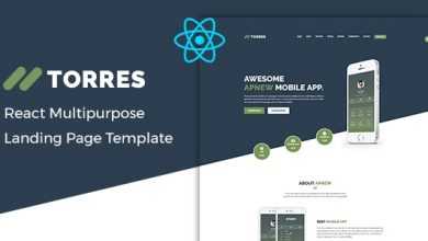 Photo of [Download-S2] Torres v1.0 – React App Landing Page Template