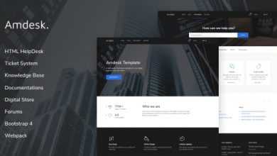 Photo of [Download-S2] Amdesk v1.0.1 - HelpDesk and Knowledge Base HTML template