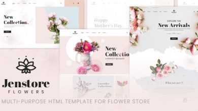 Photo of [Download-S2] JenStore v1.0.0 - Multi-Purpose HTML Template for Flower Store