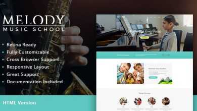 Photo of [Download-S2] Melody v1.1 - Music School HTML Template