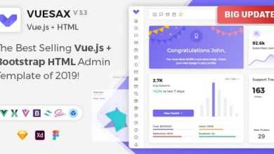 Photo of [Download-S2] Vuesax v3.2 - Vuejs + HTML Admin Dashboard Template