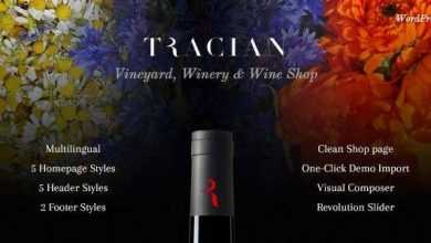 Photo of [Download-S2] Tracian v1.3 - Wine WordPress Theme