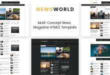 Photo of [Download-S2] Newsworld v1.0 - Mutil-Concept Magazine HTML5 Template