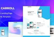 Photo of [Download-S2] Carroll v1.0 - App Landing Page HTML Template