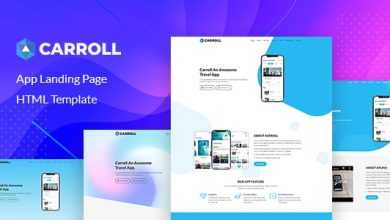 Photo of [Download-S2] Carroll v1.0 - App Landing Page HTML Template