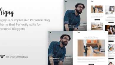 Photo of [Download-S2] Signy v1.8 - A Personal Blog WordPress Theme