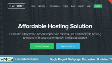 Photo of [Download-S2] FlatHost Responsive Hosting Template with WHMCS v3.9.9