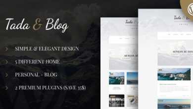 Photo of [Download-S2] Tada & Blog v1.3 - Personal WordPress Template