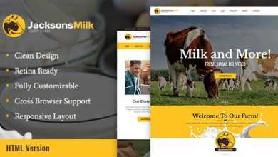 Photo of [Download-S2] Dairy Farm & Eco Products HTML Template v1.0