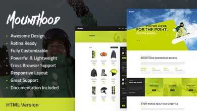 Photo of [Download-S2] Mounthood v1.1 - Ski and Snowboarding HTML Template
