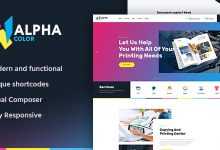 Photo of [Download-S2] AlphaColor v1.1.2 - Type Design & Printing Services WordPress Theme