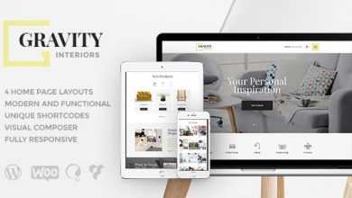Photo of [Download-S2] Gravity v1.2.3 - A Contemporary Interior Design & Furniture Store WordPress Theme