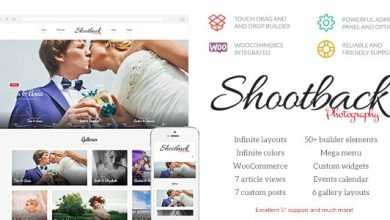 Photo of [Download-S2] Shootback v1.1.4 - Retina Photography WordPress Theme