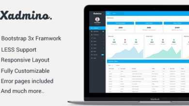 Photo of [Download-S2] Xadmino v1.0 - Responsive Admin Template