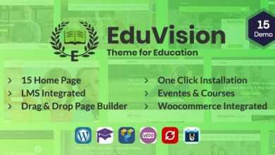 Photo of [Download-S2] Eduvision v1.0 - Online Course Multipurpose Education WordPress Theme