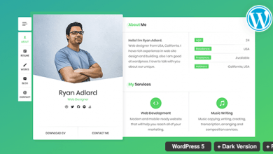 Photo of [Download-S2] RyanCV v1.5.0 - Resume/CV/vCard Theme