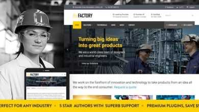 Photo of [Download-S2] Factory v1.7.1 - Industrial Business WordPress Theme