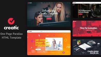 Photo of [Download-S2] Creatic v1.0 - One Page Parallax HTML Template