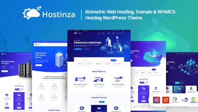 Photo of [Download-S2] Hostinza v1.8.2 - Isometric Domain & Whmcs Web Hosting WordPress Theme