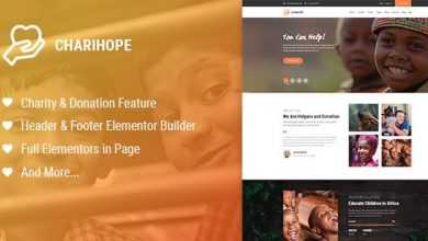 Photo of [Download-S2] Charihope v1.0.0 - Charity and Donation WordPress Theme