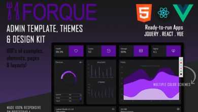 Photo of [Download-S2] Forque - Vue React Admin Theme & Template for Bootstrap 4