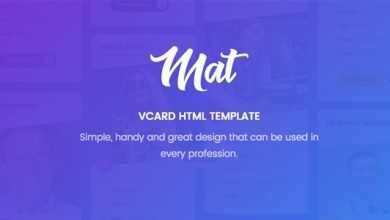 Photo of [Download-S2] Mat v1.0 - vCard & Resume Template