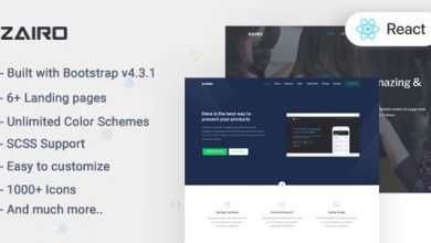 Photo of [Download-S2] Zairo v1.0 - React Landing Page Template