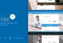 Photo of [Download-S2] I am Mat v1.2 - Material Personal Resume / CV vCard WordPress Theme