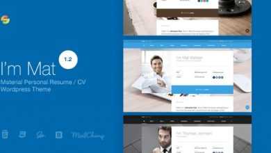 Photo of [Download-S2] I am Mat v1.2 - Material Personal Resume / CV vCard WordPress Theme
