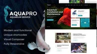 Photo of [Download-S2] AquaPro v1.1.1 - Aquarium Installation and Maintanance Services WordPress Theme + Store