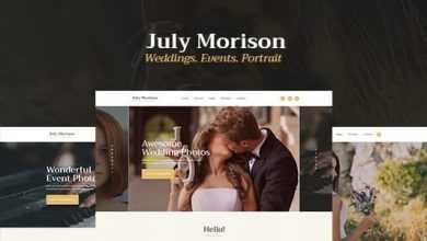 Photo of [Download-S2] July Morison v1.2 - An Alluring Event Photographer's Portfolio & Blog WordPress Theme