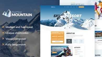 Photo of [Download-S2] Snow Mountain v1.2.2 - Ski Resort & Snowboard School WordPress Theme