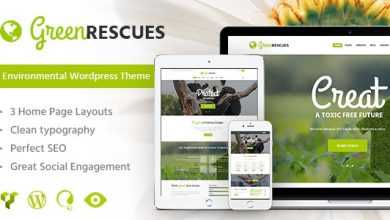 Photo of [Download-S2] Green Rescues v1.6 - Environment Protection Antipollution Eco WordPress Theme