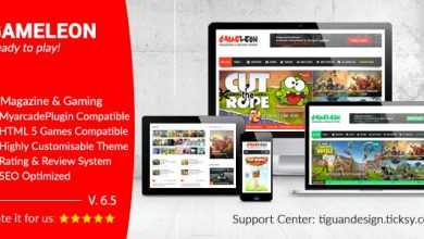 Photo of [Download-S2] Gameleon v6.5 - WordPress Magazine & Arcade Theme