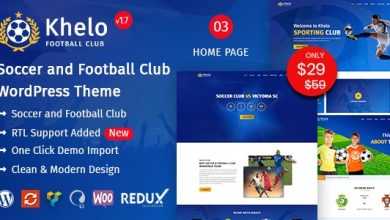 Photo of [Download-S2] Khelo v2.0 - Soccer WordPress Theme