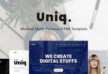 Photo of [Download-S2] Uniq v1.0 - Minimal Multipurpose Creative HTML Template
